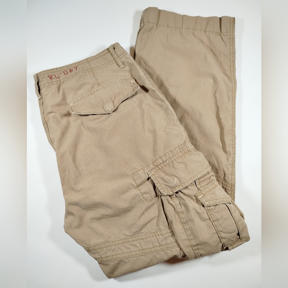 Polo by Ralph Lauren Tan Cargo Pants Utility Style